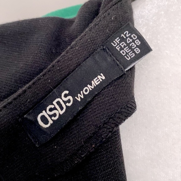 ASDS Elegant Black and Green Sleeveless bodycon Dress - Picture 5 of 7